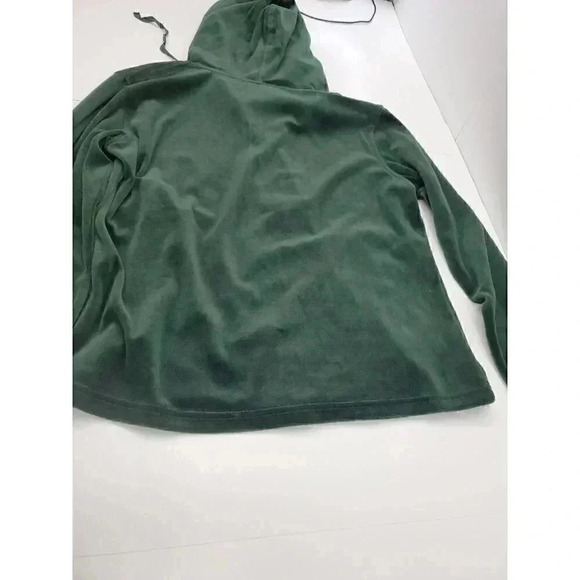 Peck & Peck Relaxed Emerald Green Velour Sweatshirt Women's Size Large NWT - Picture 9 of 10